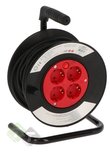 Stroomhaspel, 230 Volt, 15 meter, max. vermogen 2300 Watt Stroomhaspel, 230 Volt, 15 meter, max. vermogen 2300 Watt