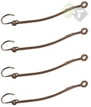 Laadklep haken silicone, 4 stuks, 247mm lang, Metalen haak Laadklep haken silicone, 4 stuks, 247mm lang, Metalen haak
