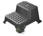 Opstapje voor de caravan, 2 treden, max. 200 kg Opstapje voor de caravan, 2 treden, max. 200 kg