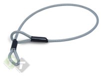 Slotkabel 2 mtr x 6-8 mm - Staalkabel met lus - Geplastificeerd Slotkabel 2 mtr x 6-8 mm - Staalkabel met lus - Geplastificeerd