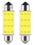 Interieur verlichting - Wit - 12 LED - Buislamp 12 volt - 2 Stuks Interieur verlichting - Wit - 12 LED - Buislamp 12 volt - 2 Stuks