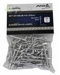 Popnagel set - 100 delig - Popnagels 4.0x9.6mm - Aluminium - ASTA Popnagel set - 100 delig - Popnagels 4.0x9.6mm - Aluminium - ASTA