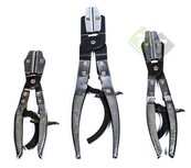 Flexibele slangklem tang set met waterslang stop klem - 3 delig - SATRA Flexibele slangklem tang set met waterslang stop klem - 3 delig - SATRA