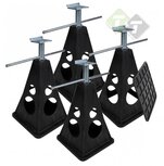 PVC Caravansteun - Assteun set van 4 stuks - 280-430 mm PVC Caravansteun - Assteun set van 4 stuks - 280-430 mm