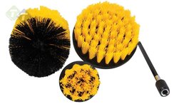 Borstel set voor de boormachine - 4 delig - Schoonmaak borstels - SATRA Borstel set voor de boormachine - 4 delig - Schoonmaak borstels - SATRA