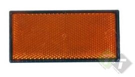 Reflector Oranje - Plak reflector - 105mm x 50mm - E3 keuring Reflector Oranje - Plak reflector - 105mm x 50mm - E3 keuring