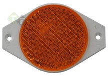 Oranje reflector - Ovaal reflector - 117 x 80mm - E20 keurmerk Oranje reflector - Ovaal reflector - 117 x 80mm - E20 keurmerk