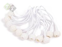 Elastiek met bal wit - 12 delig - Spanelastiek - 17cm - Benson Elastiek met bal wit - 12 delig - Spanelastiek - 17cm - Benson