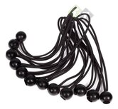 Elastiek met bal zwart - 12 delig - Spanelastiek - 24cm - Benson Elastiek met bal zwart - 12 delig - Spanelastiek - 24cm - Benson