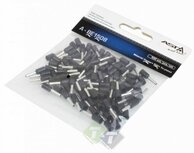 Adereindhuls set - 100 delig - Kabelschoen pen - Zwart - 1.5mm - ASTA Adereindhuls set - 100 delig - Kabelschoen pen - Zwart - 1.5mm - ASTA