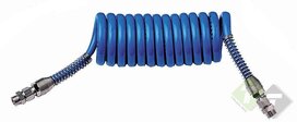 Luchtspiraalslang - 3/8'' - Persluchtslang - Lucht slang 4 meter - SATRA Luchtspiraalslang - 3/8'' - Persluchtslang - Lucht slang 4 meter - SATRA