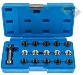 Bougie draadreparatie set - 16 delig - Tapset - Helicoil set Bougie draadreparatie set - 16 delig - Tapset - Helicoil set