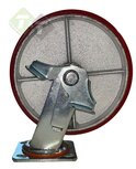 Zwenkwiel met rem 200x50 mm - Polyurethaan wiel - 480 KG - Transport wiel Zwenkwiel met rem 200x50 mm - Polyurethaan wiel - 480 KG - Transport wiel