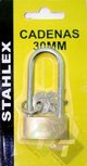 Hangslot hoog, 30mm, hoogte 45mm, breedte 34.5mm, dikte 4mm, inc. 3 sleutels, Stahlex Hangslot hoog, 30mm, hoogte 45mm, breedte 34.5mm, dikte 4mm, inc. 3 sleutels, Stahlex
