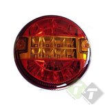 Hamburger Led achterlicht - Rond 140mm - Ledlamp - Vrachtwagen achterlicht Hamburger Led achterlicht - Rond 140mm - Ledlamp - Vrachtwagen achterlicht