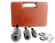 Uitlaat verbreder set, 3 delig, bevat de maten 28-44mm, 38-63mm en 53-88mm Uitlaat verbreder set, 3 delig, bevat de maten 28-44mm, 38-63mm en 53-88mm