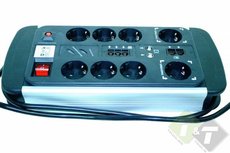 Contactdoos met overbelasting beveiliging, 330mm x 160mm x 55mm (L x B x D), max. Wattage 3500 Contactdoos met overbelasting beveiliging, 330mm x 160mm x 55mm (L x B x D), max. Wattage 3500