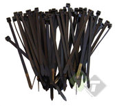 Kabelbinders Zwart, tiewraps 2.5mm x 100mm (B x L), 100 delig Kabelbinders Zwart, tiewraps 2.5mm x 100mm (B x L), 100 delig
