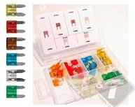 Steekzekering mini blade assortiment, 40 delig, 5, 10, 15, 20, 25, 30 Ampere Steekzekering mini blade assortiment, 40 delig, 5, 10, 15, 20, 25, 30 Ampere