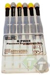 Precisie schroevendraaier set, 6 stuks, 2 platkop, 2 kruiskop, 2 torxkop Precisie schroevendraaier set, 6 stuks, 2 platkop, 2 kruiskop, 2 torxkop