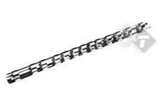 Doppenrails, 3/8 duims, doppen rail voldoende voor 13 doppen Doppenrails, 3/8 duims, doppen rail voldoende voor 13 doppen