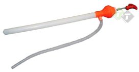 Overhevelpomp, lengte van 600mm, breedte van 30mm, opening diameter is 15mm Overhevelpomp, lengte van 600mm, breedte van 30mm, opening diameter is 15mm