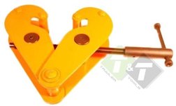 Balkklem Voor Takel, capaciteit 2 Ton, 75-220mm breedte Balkklem Voor Takel, capaciteit 2 Ton, 75-220mm breedte