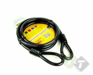 Geisoleerde Staalkabel 1.5Â mtr x 8Â mm, fietsslot, brommerslot, motorslot 1.5 meter x 8mm Geisoleerde Staalkabel 1.5Â mtr x 8Â mm, fietsslot, brommerslot, motorslot 1.5 meter x 8mm