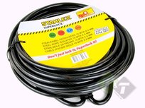 Geïsoleerde Staalkabel 10 mtr x 8 mm, Motorslot, Fietsslot, Kabelslot, Stahlex Geïsoleerde Staalkabel 10 mtr x 8 mm, Motorslot, Fietsslot, Kabelslot, Stahlex