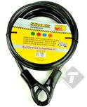 Geisoleerde staalkabel 5 mtr x 12 mm, kabelslot, fietsslot, motorslot, brommerslot Geisoleerde staalkabel 5 mtr x 12 mm, kabelslot, fietsslot, motorslot, brommerslot