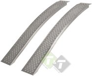 Oprijplaat 200cm, aluminium, gebogen set, max gewicht 400KG Oprijplaat 200cm, aluminium, gebogen set, max gewicht 400KG