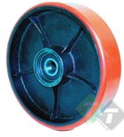 Palletwagenwiel groot, Breedte wiel 49mm, diameter 200mm, asmaat 19.5mm Palletwagenwiel groot, Breedte wiel 49mm, diameter 200mm, asmaat 19.5mm