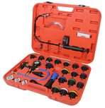 Radiatortester, druktester, vacuumtester, kacheltester 28 delig, met 17 adapters Radiatortester, druktester, vacuumtester, kacheltester 28 delig, met 17 adapters