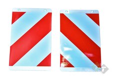 Lange lading lap, Set, 400mm x 250mm, Plastic, Lange lading bord voor een aanhanger Lange lading lap, Set, 400mm x 250mm, Plastic, Lange lading bord voor een aanhanger