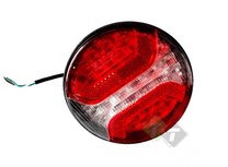 Hamburger Led achterlicht, Ledlamp 24 LEDs, Rond 12 cm Hamburger Led achterlicht, Ledlamp 24 LEDs, Rond 12 cm
