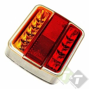 Led achterlicht vierkant, ledlamp 18 led, E4 keuring - Trailer And Tools Led achterlicht vierkant, ledlamp 18 led, E4 keuring - Trailer And Tools